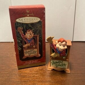 Vintage Hallmark Keepsake Christmas Ornament 1997 Howdy‎ Doody Coming Out Of TV